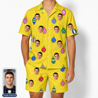 Men's Tree Trinkets Custom Face Shirt & Shorts Set