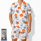 Men's Jack O'Jitters Custom Cat Face Shirt & Shorts Set