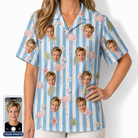 Women's Cerise Sashay Custom Face Hawaiian Shirt