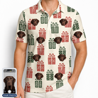 Men's Bowtiful Bundles Custom Dog Face Polo Shirt