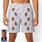 Men's Stilt Spritz Custom Face Beach Shorts
