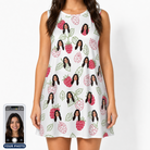 Women's Drupelet Dance Custom Face Tank Dress