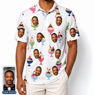 Men's Wishful Scoops Custom Face Polo Shirt