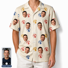 Men's Sandy Sidekicks Custom Face Hawaiian Shirt