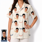 Women's Garland Giggles Custom Face Hawaiian Shirt
