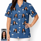 Women's Flagstick Fanatics Custom Face Hawaiian Shirt