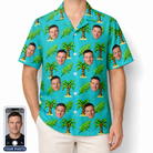 Men's Canopy Cabana Custom Face Hawaiian Shirt