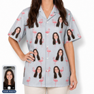Women's Stilt Spritz Custom Face Hawaiian Shirt