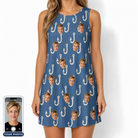 Women's Treble Trouble Custom Face Tank Dress