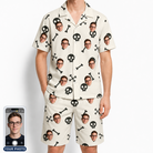 Men's Skeleton Shenanigans Custom Face Shirt & Shorts Set