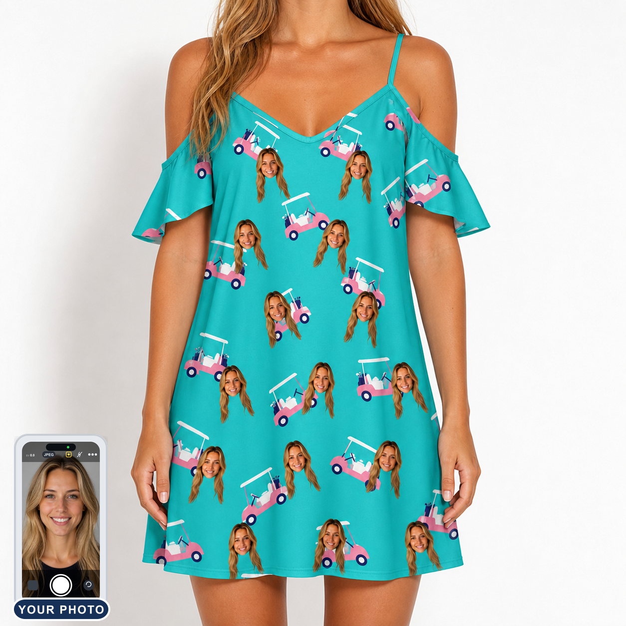 Women's Cartel Classics Custom Face Off-Shoulder Dress