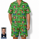 Men's Course Cruisers Custom Face Shirt & Shorts Set
