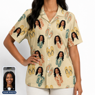 Women's Strap Squad Custom Face Hawaiian Shirt