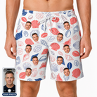 Men's Coastal Keepsakes Custom Face Beach Shorts