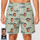 Men's Gill Giggles Custom Face Beach Shorts