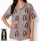 Women's Haunted Lattice Custom Face Hawaiian Shirt