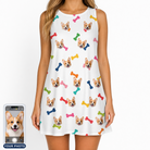Women's Gnawvana Grove Custom Dog Face Tank Dress