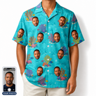 Men's Anemone Amour Custom Face Hawaiian Shirt