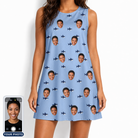 Women's Fin Flickers Custom Face Tank Dress
