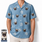 Men's Pooch Porches Custom Dog Face Hawaiian Shirt