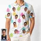 Men's Disco Darling Custom Face Polo Shirt