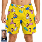Men's Mighty Mitts Custom Face Beach Shorts