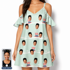 Women's Sam's Sparkle Custom Face Off-Shoulder Dress
