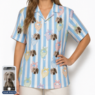 Women's Paisley Pooches Custom Dog Face Hawaiian Shirt