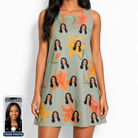Women's Corolla Carnival Custom Face Tank Dress