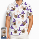 Men's Cauldron Crowns Custom Cat Face Polo Shirt