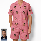 Men's Tidal Trinkets Custom Face Shirt & Shorts Set