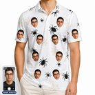 Men's Midnight Webbing Custom Face Polo Shirt