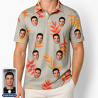 Men's Bract Attack Custom Face Polo Shirt