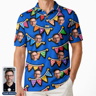 Men's Tipsy Tassels Custom Face Polo Shirt