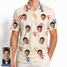 Men's Sandy Sidekicks Custom Face Polo Shirt