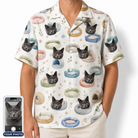 Men's Dreamy Dens Custom Cat Face Hawaiian Shirt