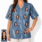 Women's Chrono Chaps Custom Face Hawaiian Shirt
