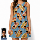 Women's Bunited States Custom Face Tank Dress