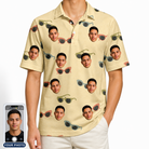 Men's Veil Vibes Custom Face Polo Shirt