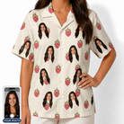 Women's Raspberry Rhapsody Custom Face Hawaiian Shirt