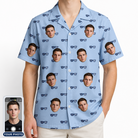 Men's Tri-Tone Tints Custom Face Hawaiian Shirt