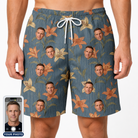 Men's Lily Limelight Custom Face Beach Shorts