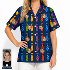 Women's Necktie Nostalgia Custom Face Hawaiian Shirt