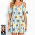 Women's Peel Appeal Custom Face Off-Shoulder Dress
