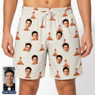 Men's Magma Mambo Custom Face Beach Shorts