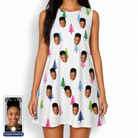 Women's Cedar Caddie Custom Face Tank Dress