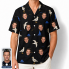 Men's Seagullcation Custom Face Hawaiian Shirt