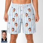 Men's Graveyard Giggles Custom Face Beach Shorts