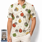Men's Chime Charms Custom Cat Face Polo Shirt