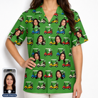Women's Course Cruisers Custom Face Hawaiian Shirt